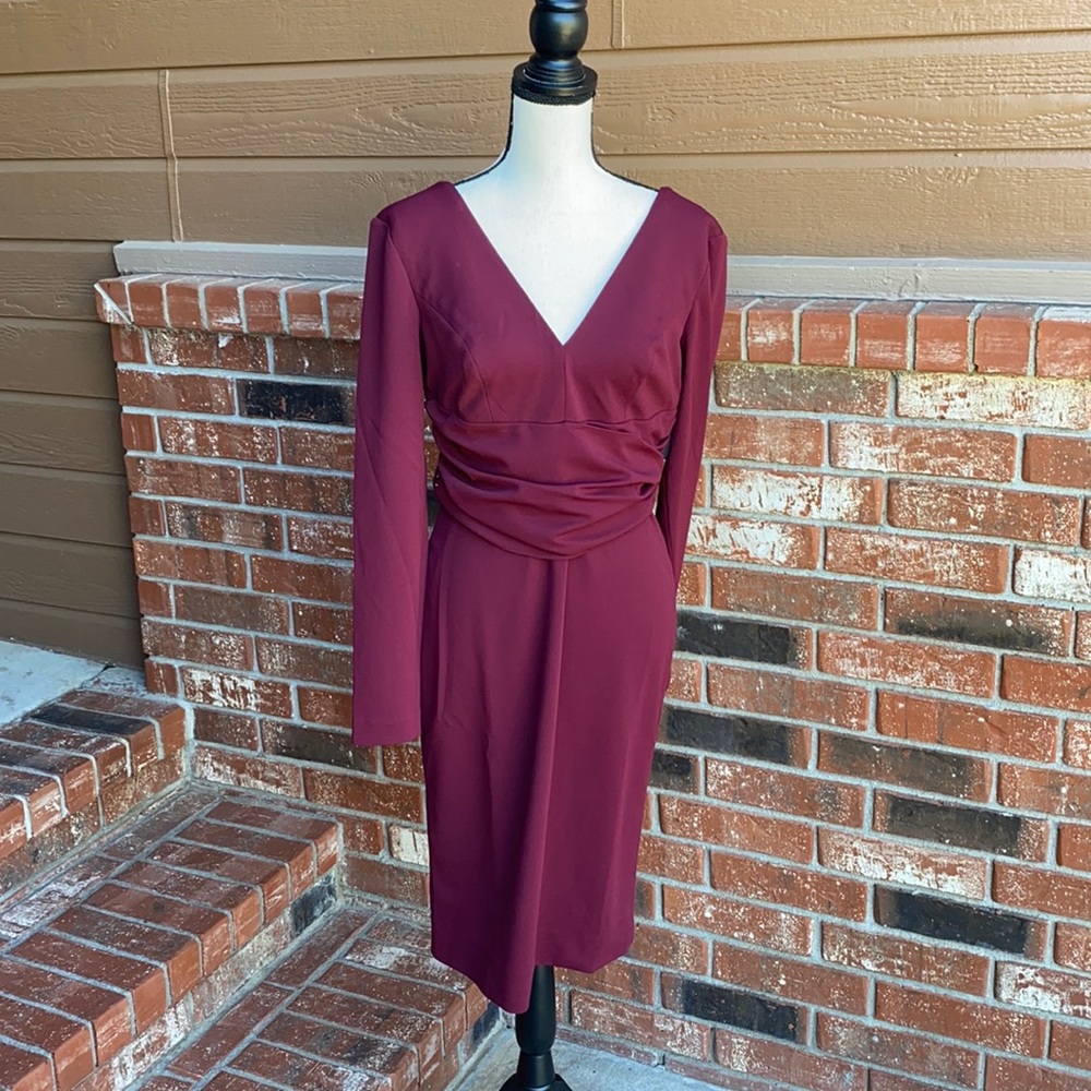 DRESS THE POPULATION Drew Body-Con Midi Dress